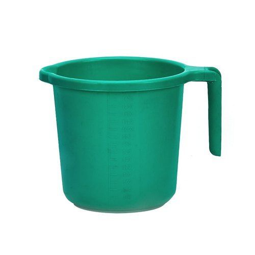 1.5 Litre Green Color Home Bathroom Use Plastic Bath Mug