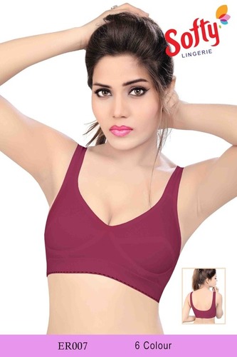 Black White Skin Color Sports Bra Er007 With 75 80 85 90 95 100 Size at  110.00 INR in Mumbai