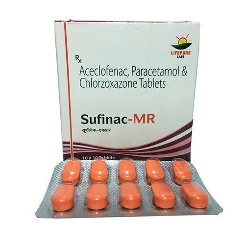 Sufinac MR Aceclofenac Paracetamol And Chlorzoxazone Tablet