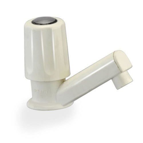 Round White Sink Basin Mount 15 Mm Plastic Pvc Bathroom Water Pillar Cock