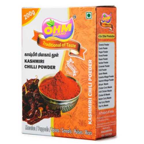 200 Gram Kashmiri Dried Red Chilli Powder Grade: Food