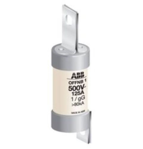 Grey And Whtie 500 V 80Ka 125 A Abb Offnb1 Round Shape Bs Type Hrc Fuse Link