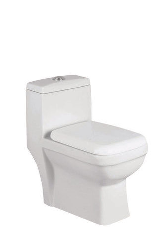 Europa White One Piece Ceramic Commode Application: Divider