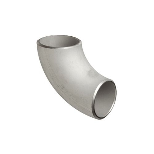 Silver Iron With Mild Steel Made Structure Pipe Use Round Shaped Elbow