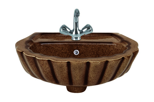 18" * 13" Crowny Coffee Brown Rustic Wash Basins