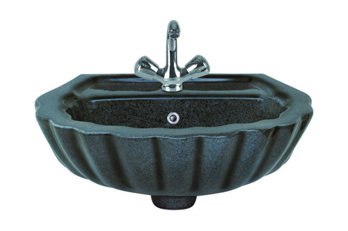 18" * 13" Crowny Shape Wall Mount Black Rustic Wash Basins