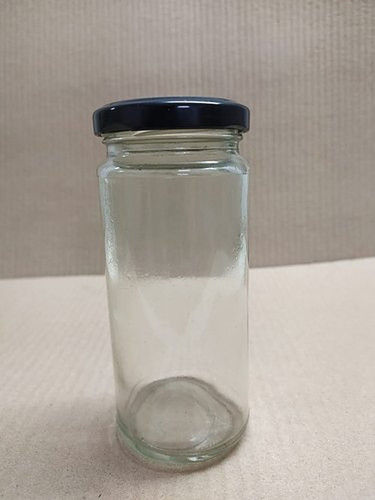 Plain 250 Ml Bamboo Glass Jars With Size 132 X 59Mm