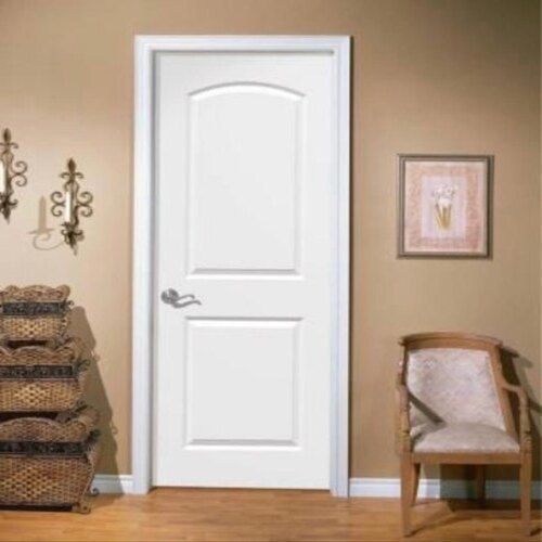 White 30 Mm Thick 2 To 4 Panel Polished Type Fiber Made Bathroom Door 