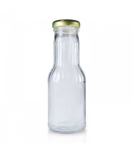 300Ml Glass Juice Bottles With Transparent Color Sealing Type: Screw Cap