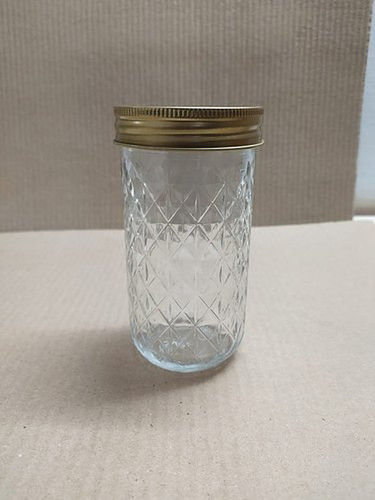 350 Ml Chutcut Glass Jars With Round Shape