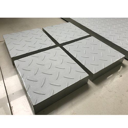 4 By 4 Feet 5 Inch Height Checkered Square Shaped Industrial Frp Chequred Grating