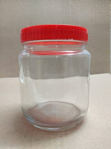 500 Ml GD Round Shape Glass Jar With Size 102X97mm