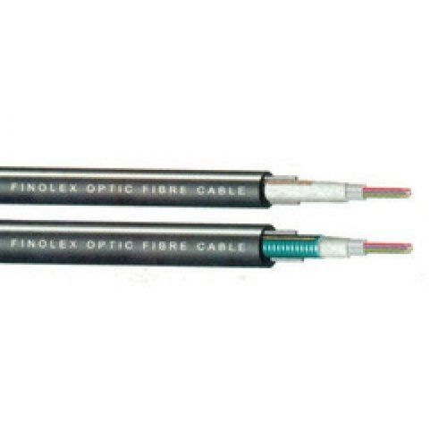 6 Core 100 Cable Length Electrical Black Jacket Finolex Optical Fiber Cable Application: Industrial