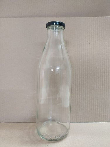 750Ml Plain Glass Milk Bottles With Round Shape