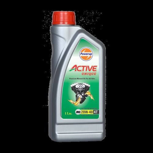 Active Unique 4t 20w-40 Sl Petrol Engine Oil For Bikes, Bottle Of 1 Litre