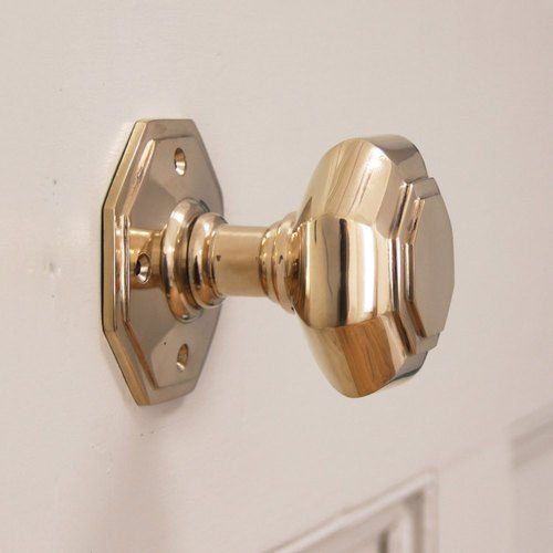 Enthralling Designs Robust Construction Octagonal Brass Door Knobs Application: Home