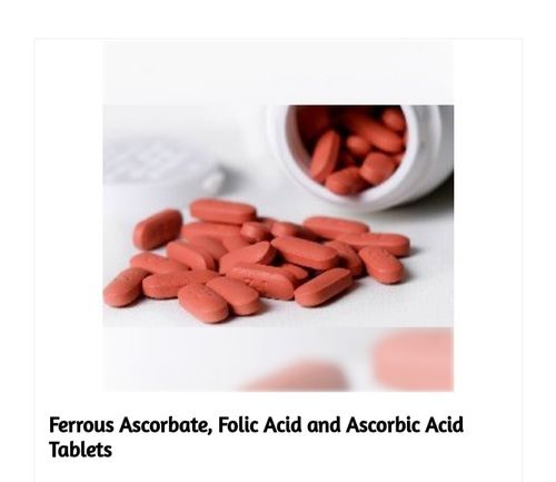 Ferrous Ascorbate Folic Acid And Ascorbic Acid Tablets Cool & Dry Place