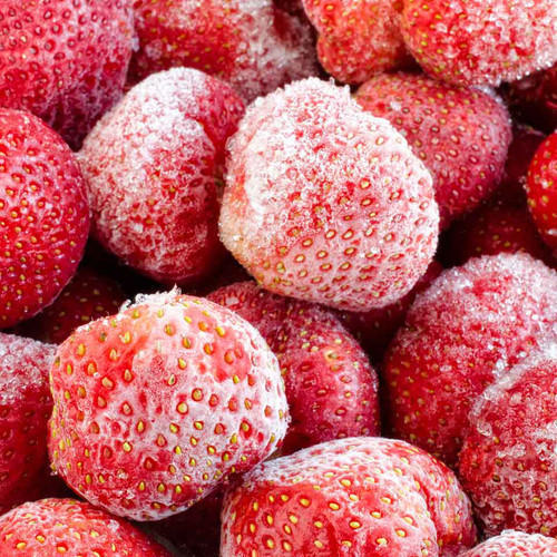 Good For Nutritions Pure Natural Taste Red Frozen Strawberries Packed in Plastic Packet