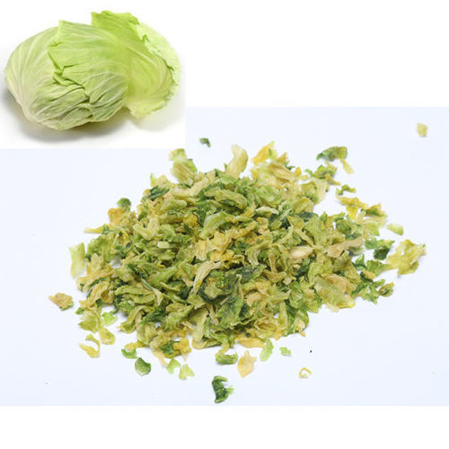Healthy Delicious Rich Natural Taste Green Freeze Dried Cabbage Packed in Plastic Bag