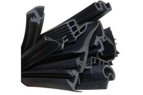 Industrial Black 35 To 85 Shore Hardness Synthetic NBR Rubber Extruded Profile