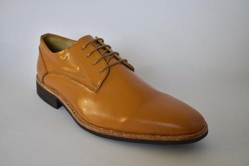 Leather Anti Skid Tan Color Formal Mens Shoes With Leather Sole Heel Size: Low