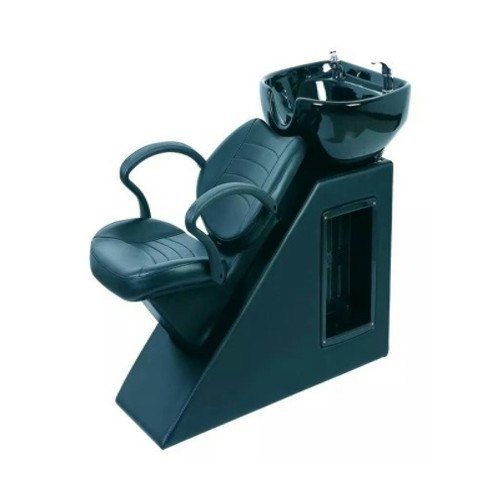 Mounted Type Dark Black Color Professional Cum Modern Appearance Single Seater Salon Shampoo Chair