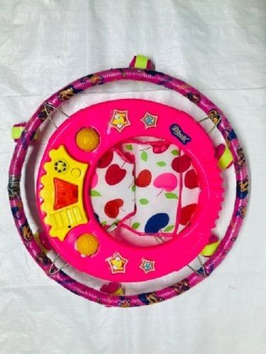 Pink Color 6 Wheel 3-12 Months Age Group Round Shape Plastic Super Star Round Grip Baby Walker