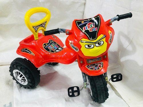 Red Color Pedal Operated 3 Wheel with 9 Inch Diameter Bheem Children Tricycle for 2-3 Years Age Group