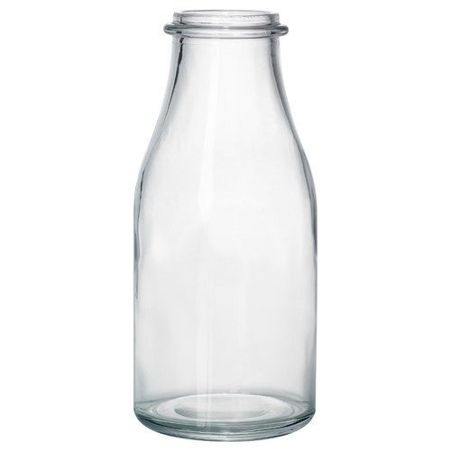  1 लीटर आकार के साथ पुन: प्रयोज्य सादा कांच की पानी की बोतल 