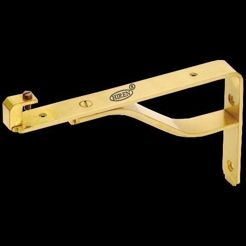 Sturdy Design Long Life Span Anti Dust Golden Color L Shape Brass Bracket