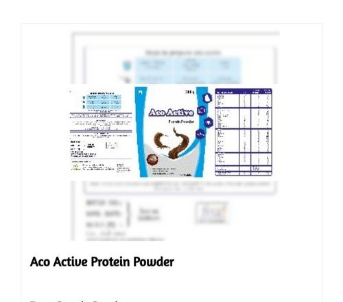 White Aco Active Protein Powder For Health Supplement Shelf Life: 18 Months