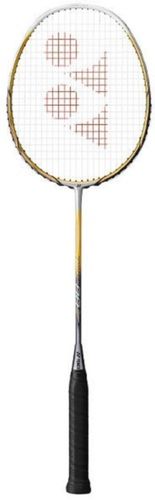 White/Orange Yonex Nanoray 80 Isometric Carbon Graphite Frame Strung Nanomesh Badminton Racket