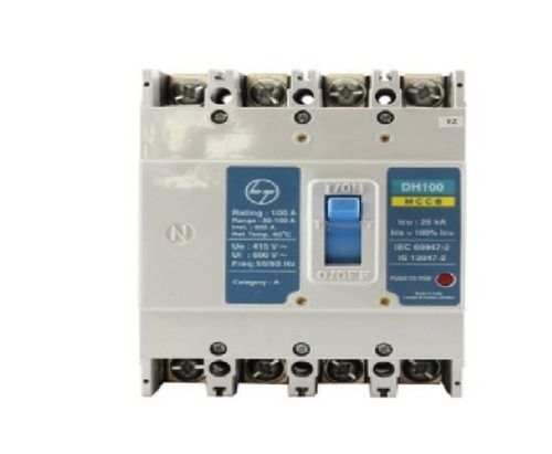 415 V 25ka 63 A Grey Weather Proof And Fire Proof Four Pole Mccb For Electrical Use