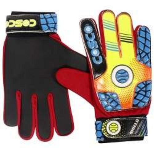 Cosco Shield Flat Cut Palm Foam Back Pvc Senior Adult Soccer Football Goalkeeper Gloves