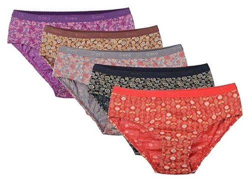 Panties Black Ladies Printed Cotton Underwear, Mid, Size: Medium at best  price in Ahmedabad