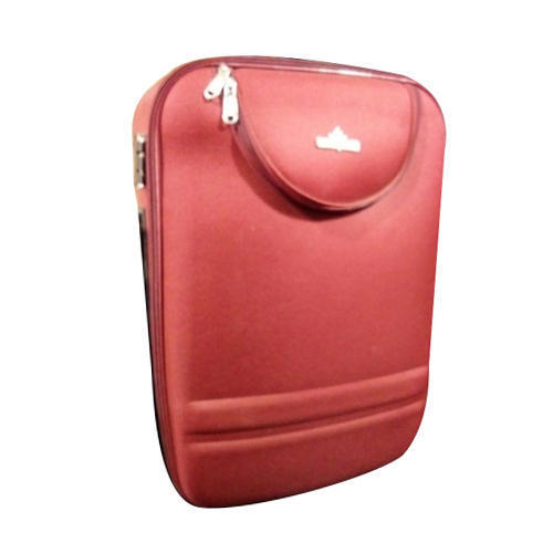 Durable Plain Pattern With 2 Zipper Closure Polyester Made Travelling Cum Luggage Trolley Bag