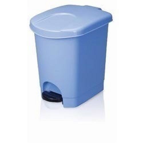 Plastic 11 To 15 Liter Blue Foot Pedal Garbage Trash Bin Dustbin For Home Shop Office