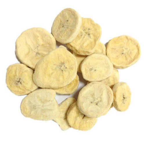 White Sweet Delicious Natural Taste Healthy Freeze Dried Banana Packed In Plastic Packet