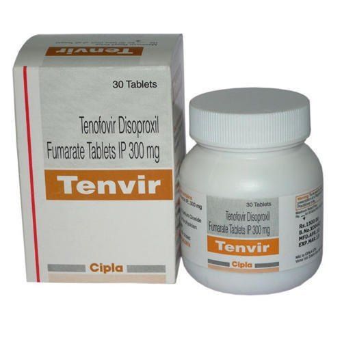 Tenvir Tenofovir Disoproxil Fumarate Tablet 300Mg Grade: Medicine Grade