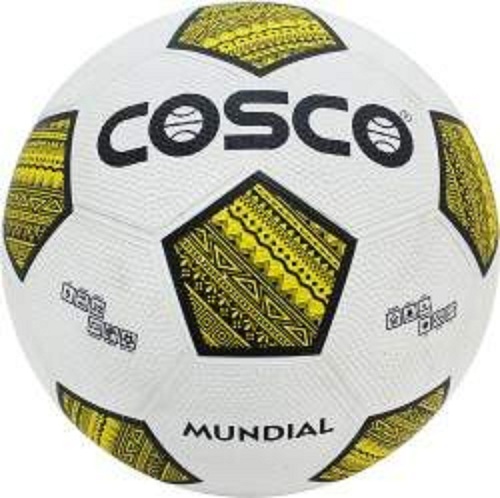 White Cosco Footballs - Material: Nylon Rubber Moulded