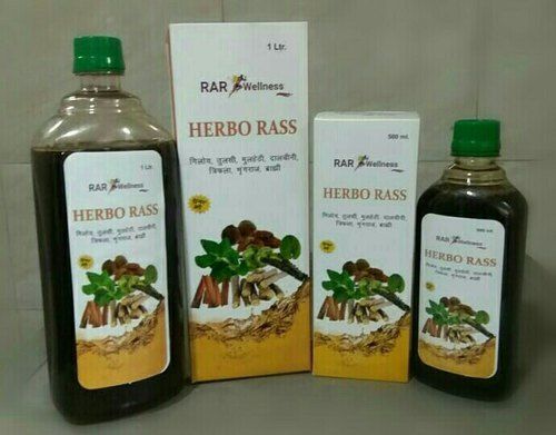 1 Liter Herbo Rass Syrup In Plastic Bottle With Herbal Ingredients And Rose Flavor