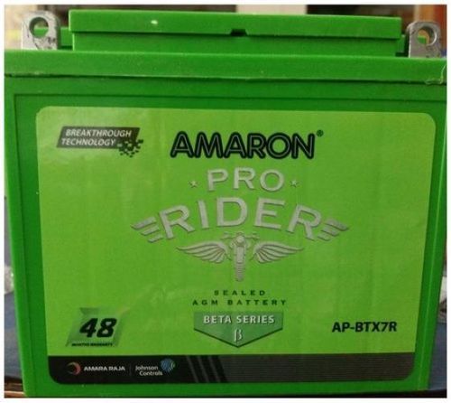 12 V 0.7 A Charging Current 2 Terminals 6 Cells Green Ap-Btx7r Amaron Bike Battery