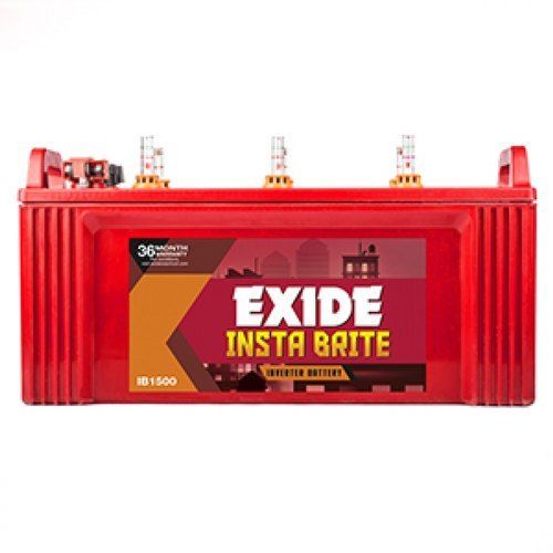 12 V 41 Kg 150 Ref Capacity 36 Months Inverter Segment Ib1500 Red Exide Inverter Battery