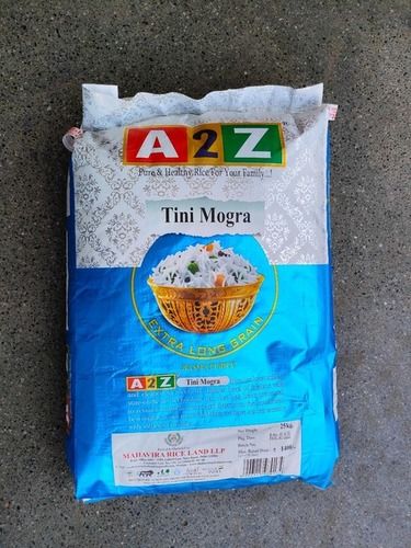 A2Z Pure And Healthy Extra Long Grain White Color Tini Mogra Basmati Rice 25 Kg Admixture (%): 0.1%