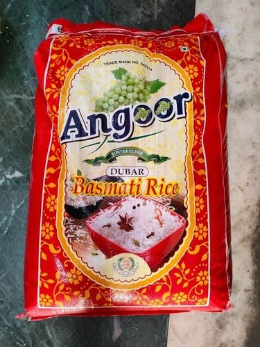 Angoor Sortex Clean Pure And Healthy Dubar Premium White Color Basmati Rice 35 Kg Admixture (%): 0.1%