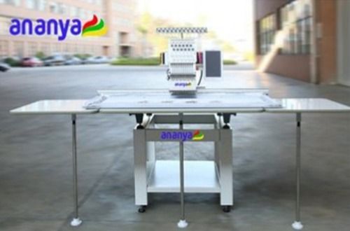 Automatic Single Head Embroidery Machine Ananya FT1201 1200x500mm 12 Needles Speed 1000 to 1500 SPM