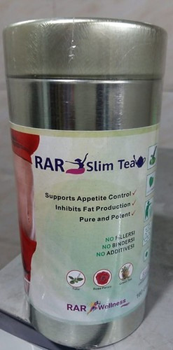 हर्बल स्लिम टी पाउडर पैक साइज 160 ग्राम 36 महीने की शेल्फ लाइफ और फ्लेवर के साथ उपलब्ध तुलसी, पुदीना और नींबू