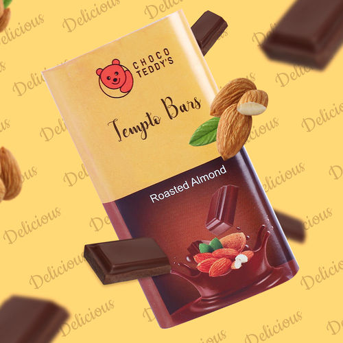 Mouthwatering Taste Choco Teddy Tempto Bars Roasted Almond Chocolate