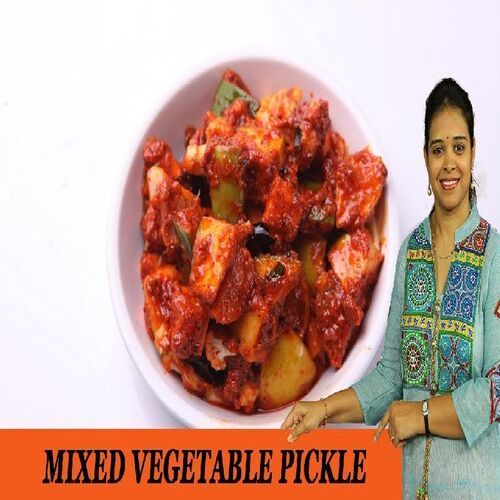 Rich Natural Taste Healthy Mixed Vegetable Pickle with Pack Size 500g or 1kg