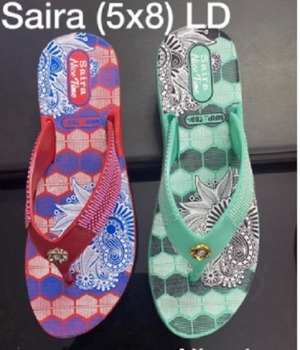 Saira Printed Ladies Flip Flop Eva Slipper 5x8 Inches